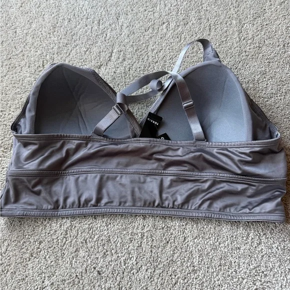 Torrid Gray Satin Bralette – Size 1 (Plus Size) sexy comfy 1X - Picture 3 of 4